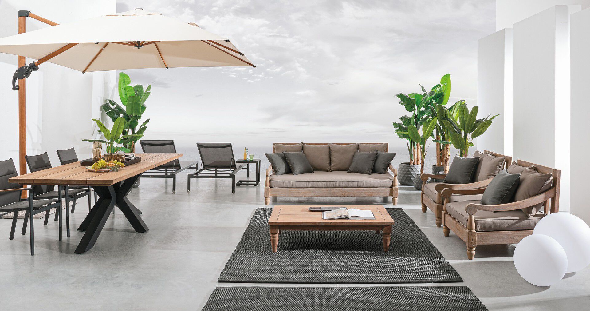 Прямоугольный садовый стол из тикового дерева BIZZOTTO Bali ARCH-00015376 - Вид №2