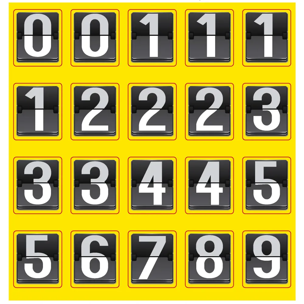 Набор наклеек "Цифры" DUCKANDDOG STLM-2206621