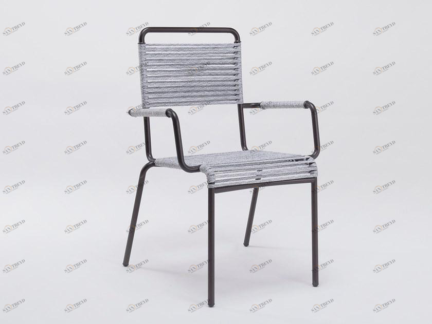 Unopiù Садовый стул с подлокотниками из железа и синтетической веревки Camargue Camsb