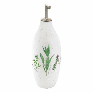Бутылка фарфоровая для масла/уксуса 0,3 л белая Herbarium EASY LIFE HERBARIUM 00-3946450 Белый