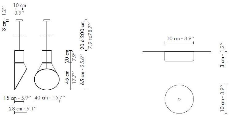 designheure Светодиодный подвесной светильник из стали и пвх Cargo sun-id-1495899 - Вид №9