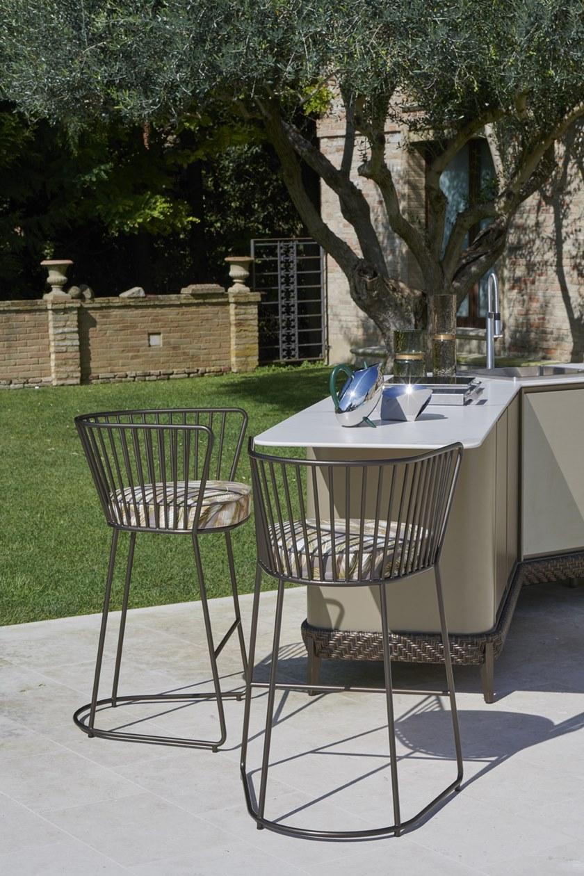 Samuele Mazza Outdoor Высокий табурет Yucca sun-id-1472310 - Вид №4