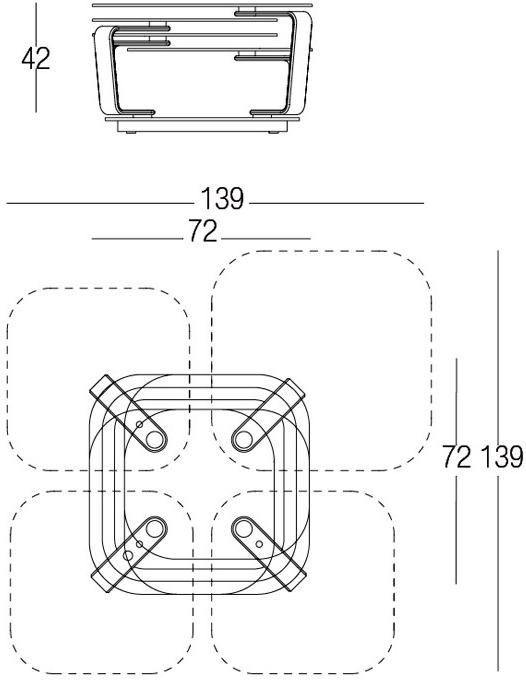 NAOS Раздвижной журнальный столик sun-id-1376848 - Вид №5