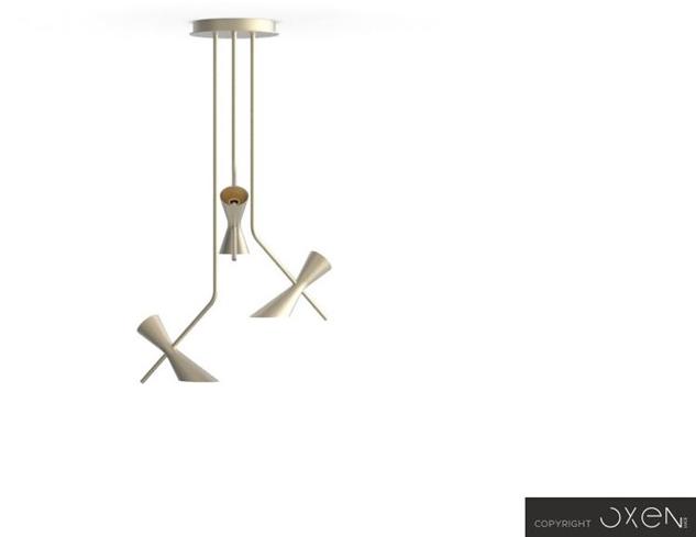 NEXO LUCE Светодиодный подвесной светильник из стали Oxen pendant lamp 7008a1 - a5 - Вид №6