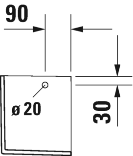 0858320000 Полупьедестал для раковины овальная Duravit Happy D.2 - Вид №4