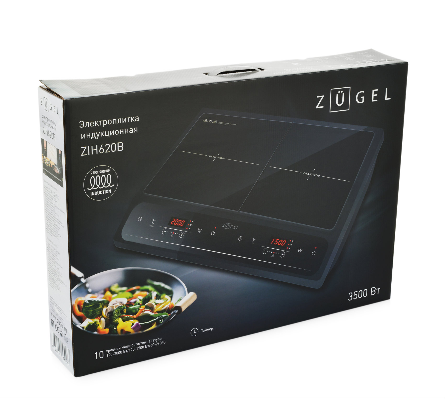 9979556 Плита компактная электрическая ZUGEL ZIH620B черный STDN-0106296 - Вид №24