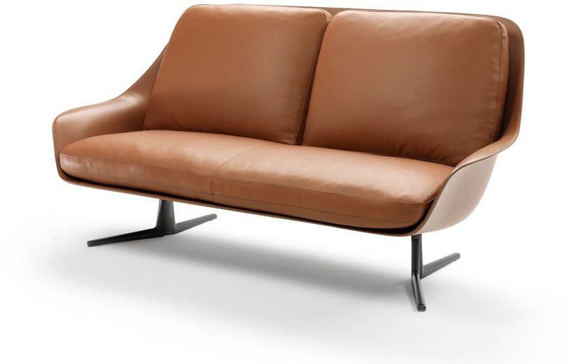 Flexform 2-х местный кожаный диван Sveva sun-id-1351757 - Вид №1