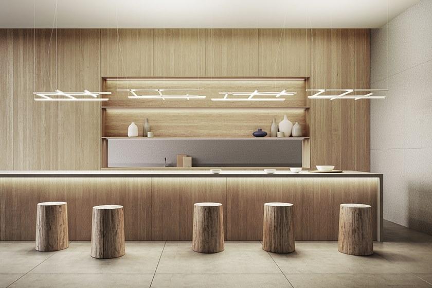 PANZERI Светодиодный подвесной светильник из алюминия Hilow sun-id-1476987 - Вид №3