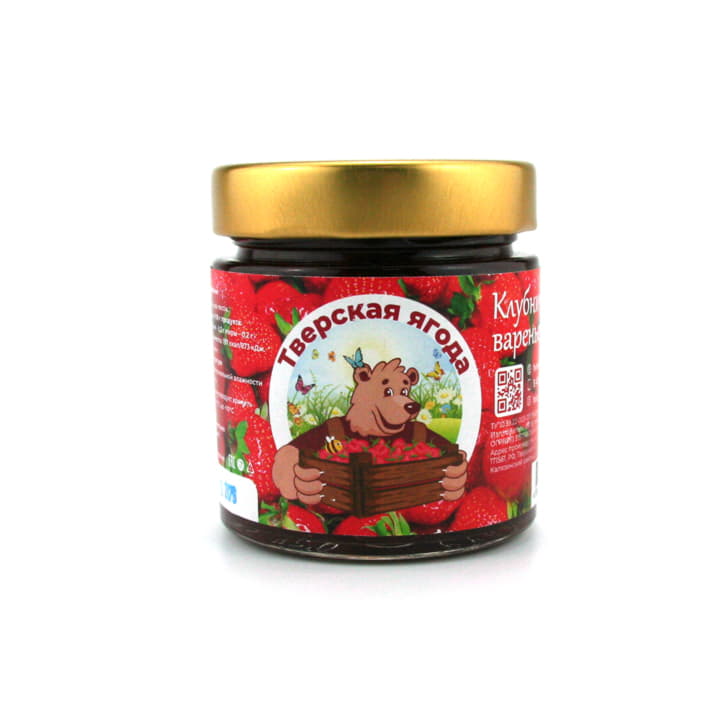 Варенье Клубничное Тверская ягода 200 г Santreyd 13793 - Вид №1