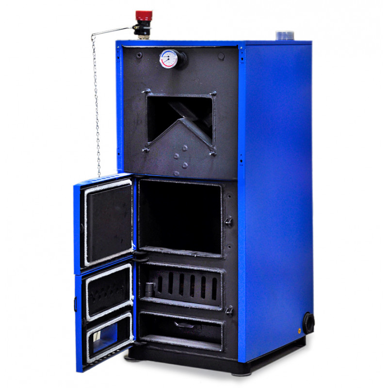 Твердотопливный водогрейный стальной котёл ZOTA Mix 40 MIX40 - Вид №3