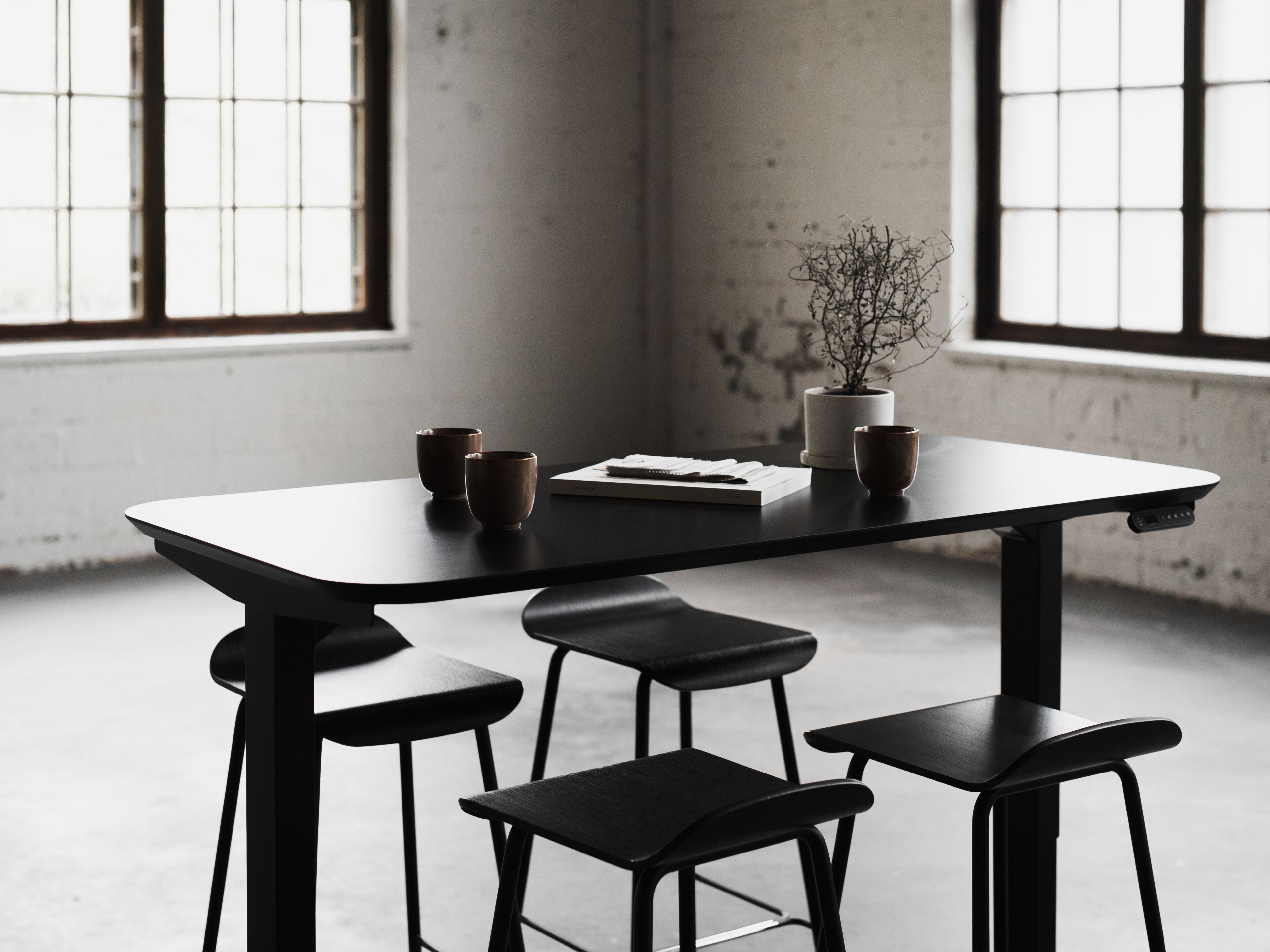 Прямоугольный стол для совещаний с регулируемой высотой из ламината Taiga Concept мебель ARCH-00093636 - Вид №1