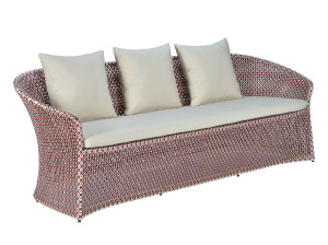 3-местный синтетический тканевый садовый диван