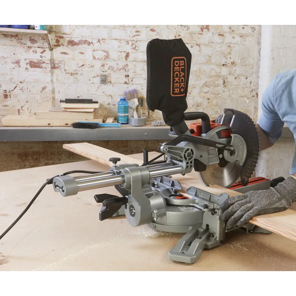 Пила торцовочная Black&Decker BES700-QS, 1600 Вт, 216 мм BLACK + DECKER STLM-2057901 - Вид №9