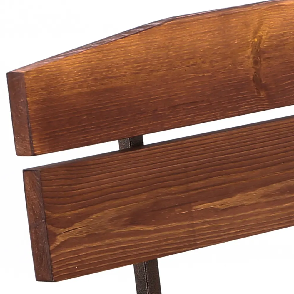 Скамья Naterial Тироль складная 148х35х48 см сталь/дерево темно-коричневая STLM-2139166 - Вид №3