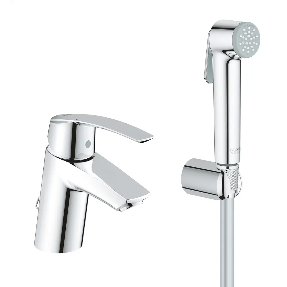 Смеситель для раковины Grohe Start New S однорычажный с гигиеническим душем цвет хром 82399849 STLM-2212328 