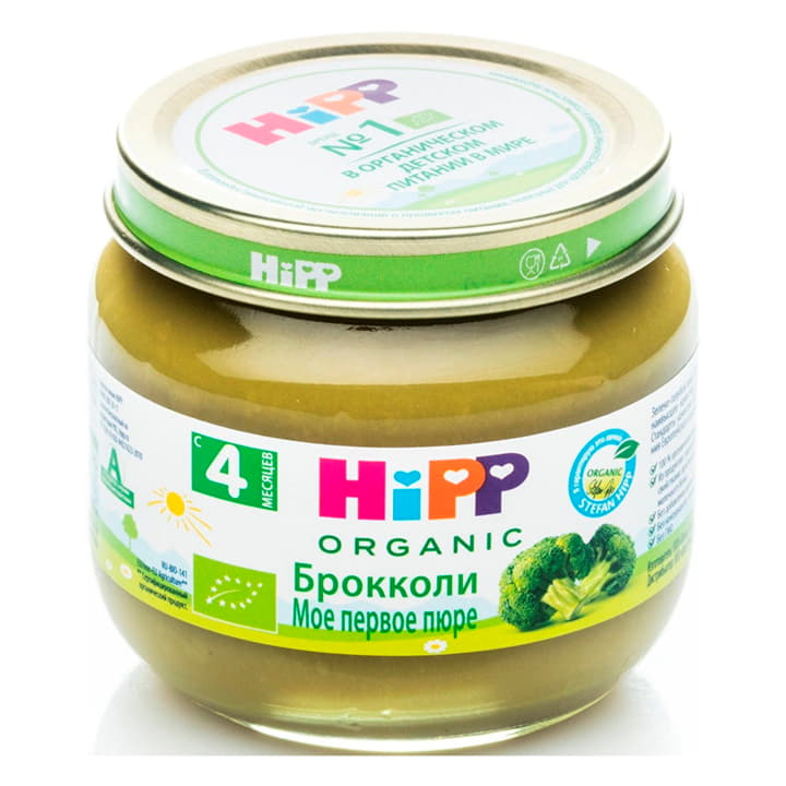 Пюре Брокколи с 4 месяцев мое первое пюре HiPP 80 г Santreyd 15708
