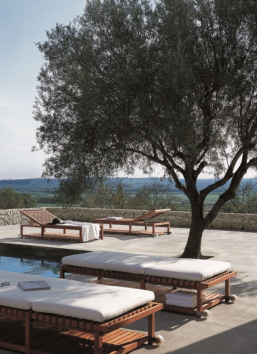 RODA Садовая кушетка из тика на колесиках Network sun-id-1363939 - Вид №2