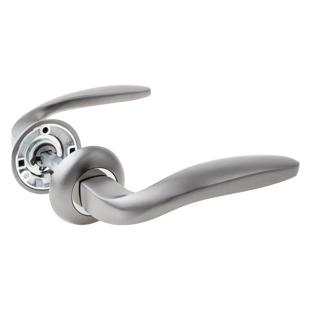 Дверная ручка на розетке Armex H-14009-A без запирания цвет графит STLM-2057955