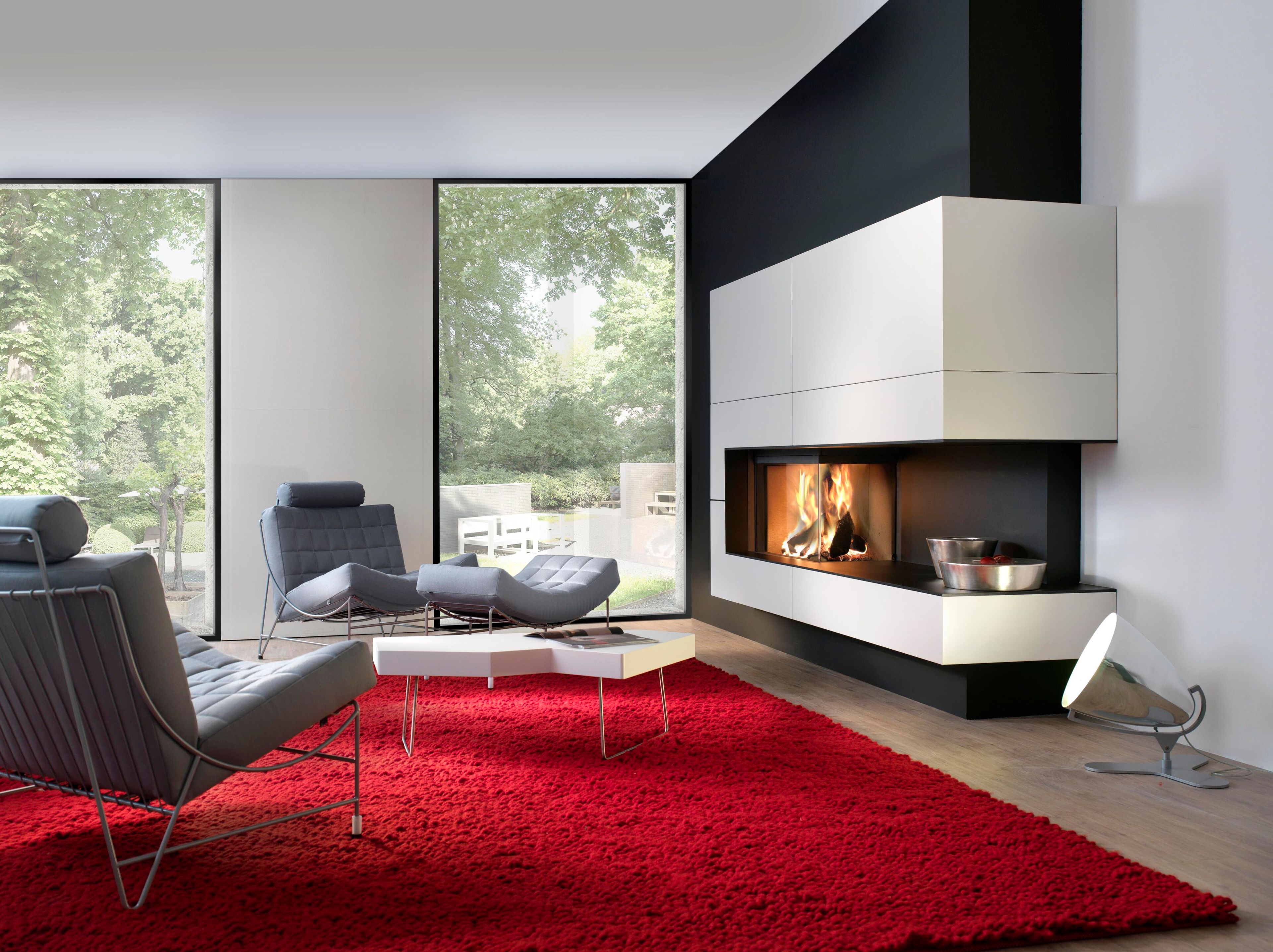 Дровяной угловой камин KALFIRE W90/47C ARCH-00026433 - Вид №1