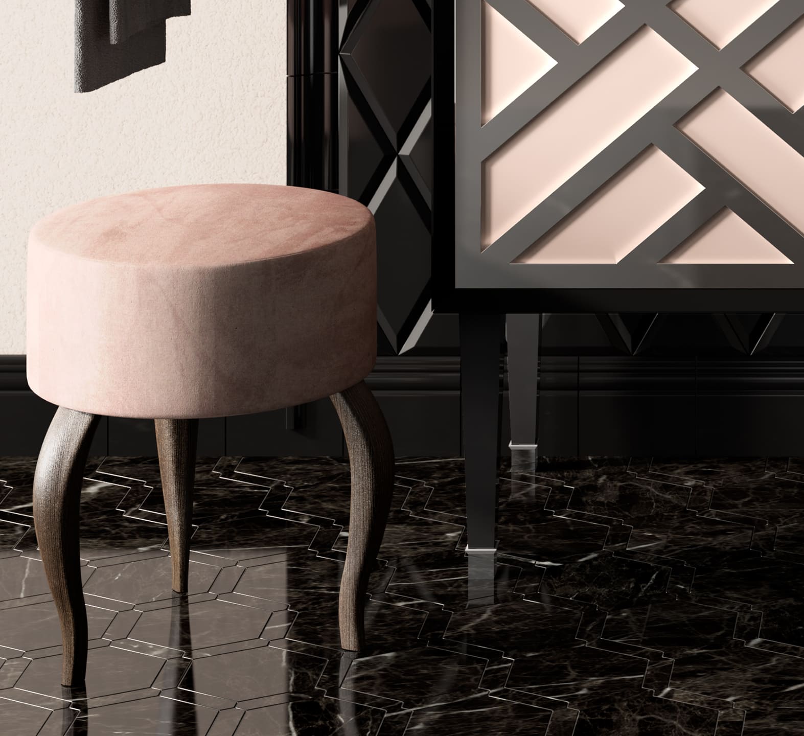 Деревянный шкаф для раковины с выдвижными ящиками Park Avenue CORA 2A ARCH-00067150 - Вид №5