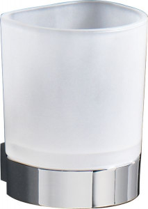 5510(13) Gedy G-Kent, настенный стеклянный стакан, цвет хром