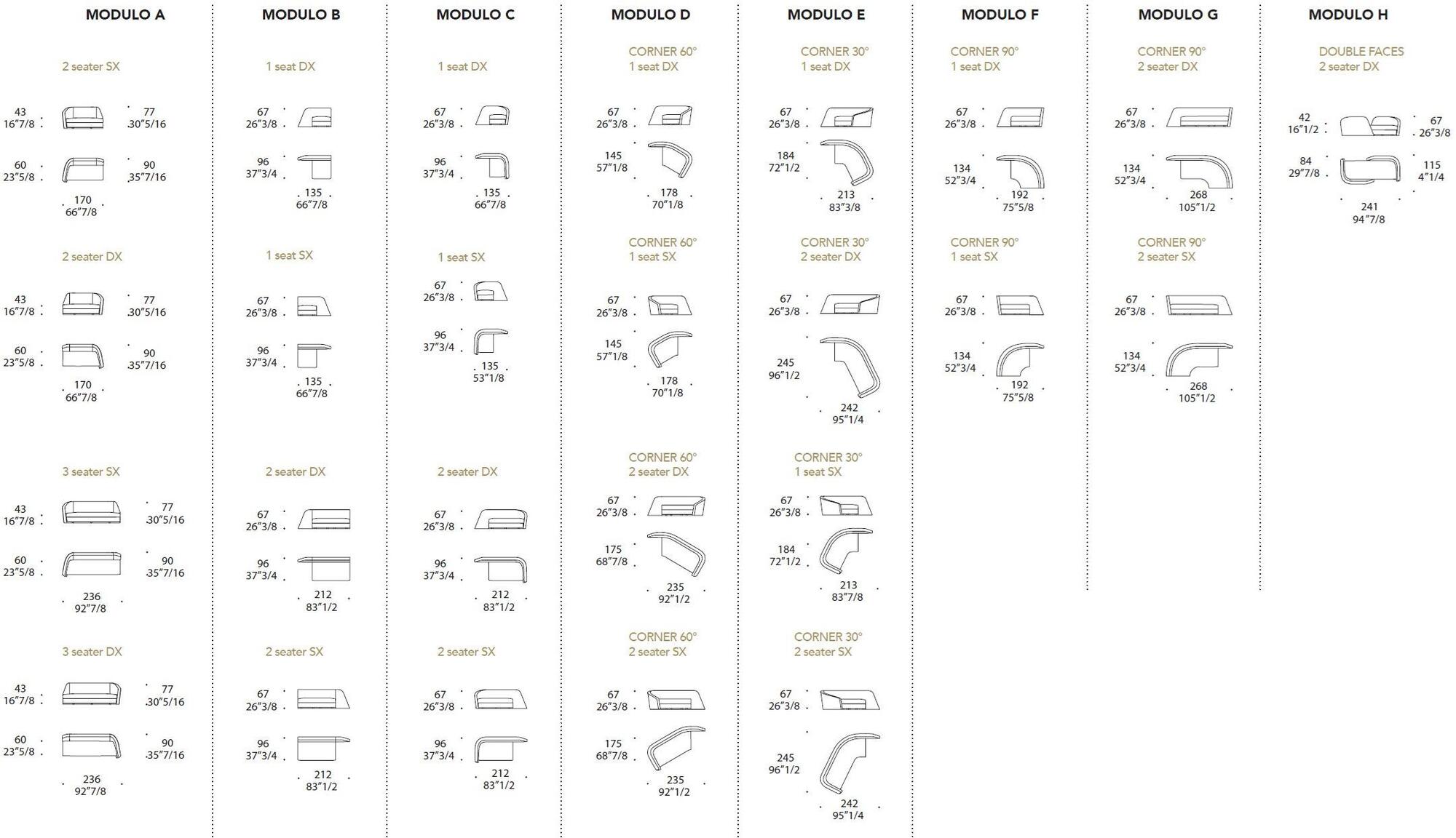 Reflex Модульный угловой диван со съемным чехлом из кожи и ткани Pininfarina home design sun-id-1383803 - Вид №4