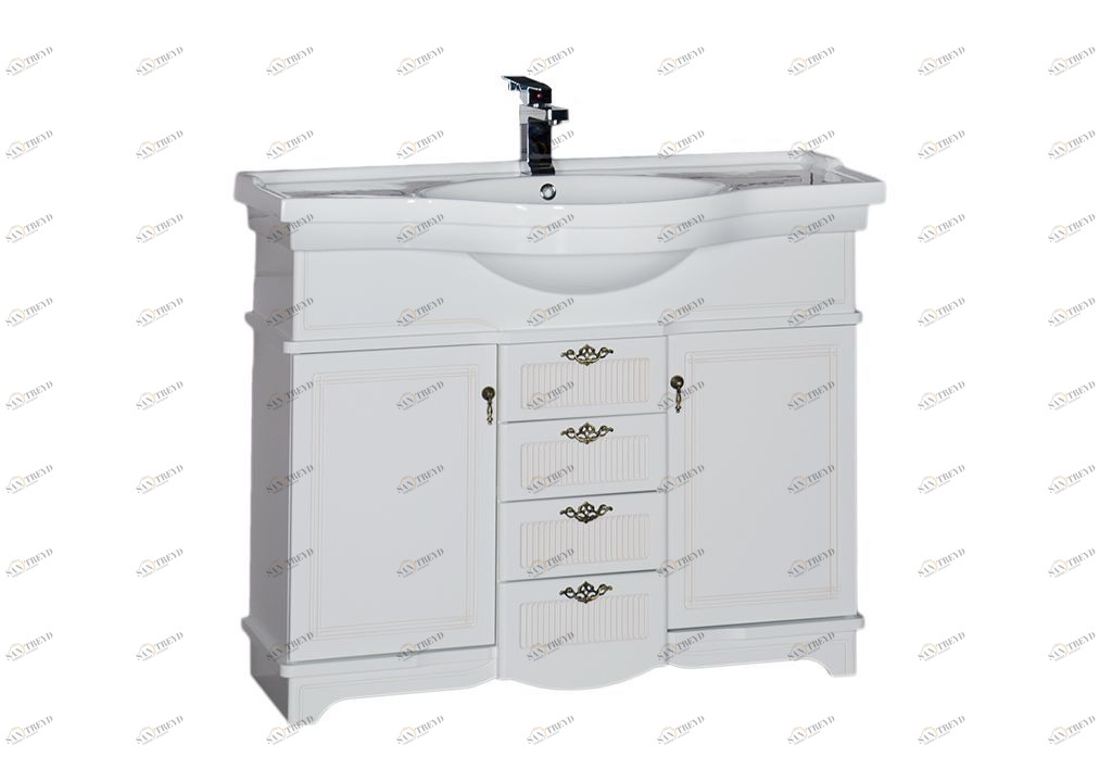 Тумба под раковину Aquanet Луис 110 белый sun-id-271769