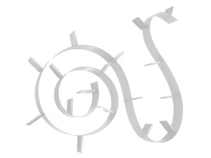 Книжный шкаф из инженерного пластика