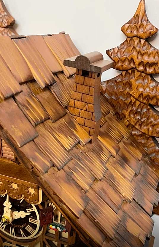 Часы настольно-настенные темный орех с кукушкой Sars 8M SARS ДИЗАЙНЕРСКИЕ 00-3967480 Коричневый  - Вид №4