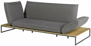 FISCHER MÖBEL 3-местный садовый диван с откидной спинкой из ткани Flora