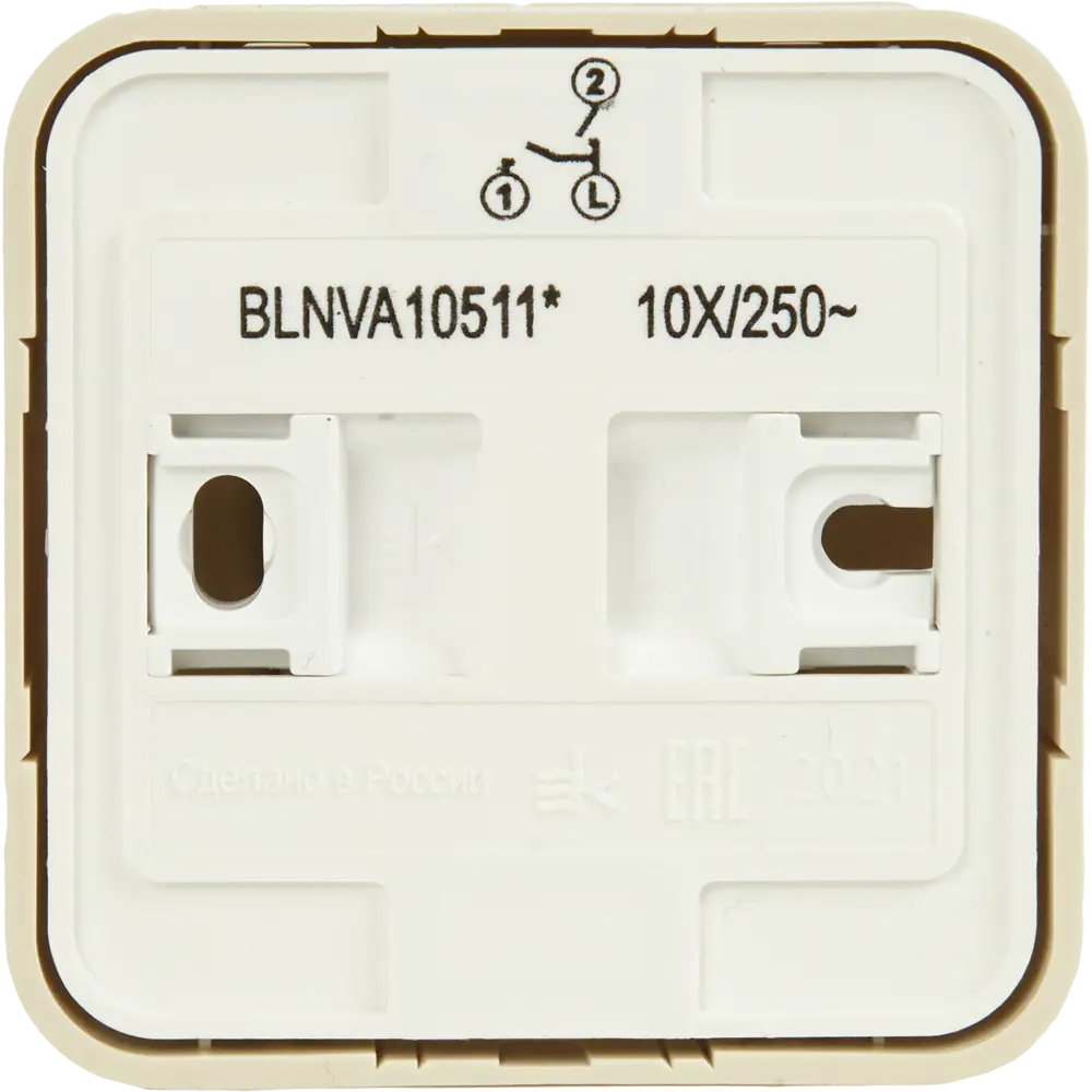 Выключатель накладной Schneider Electric Blanca 2 клавиши цвет бежевый 86724540 STLM-2152007 SYSTEME ELECTRIC - Вид №3
