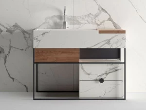 Italgraniti Мебель для умывальника из керамогранита с ящиками Italgranitilive Acqc000001