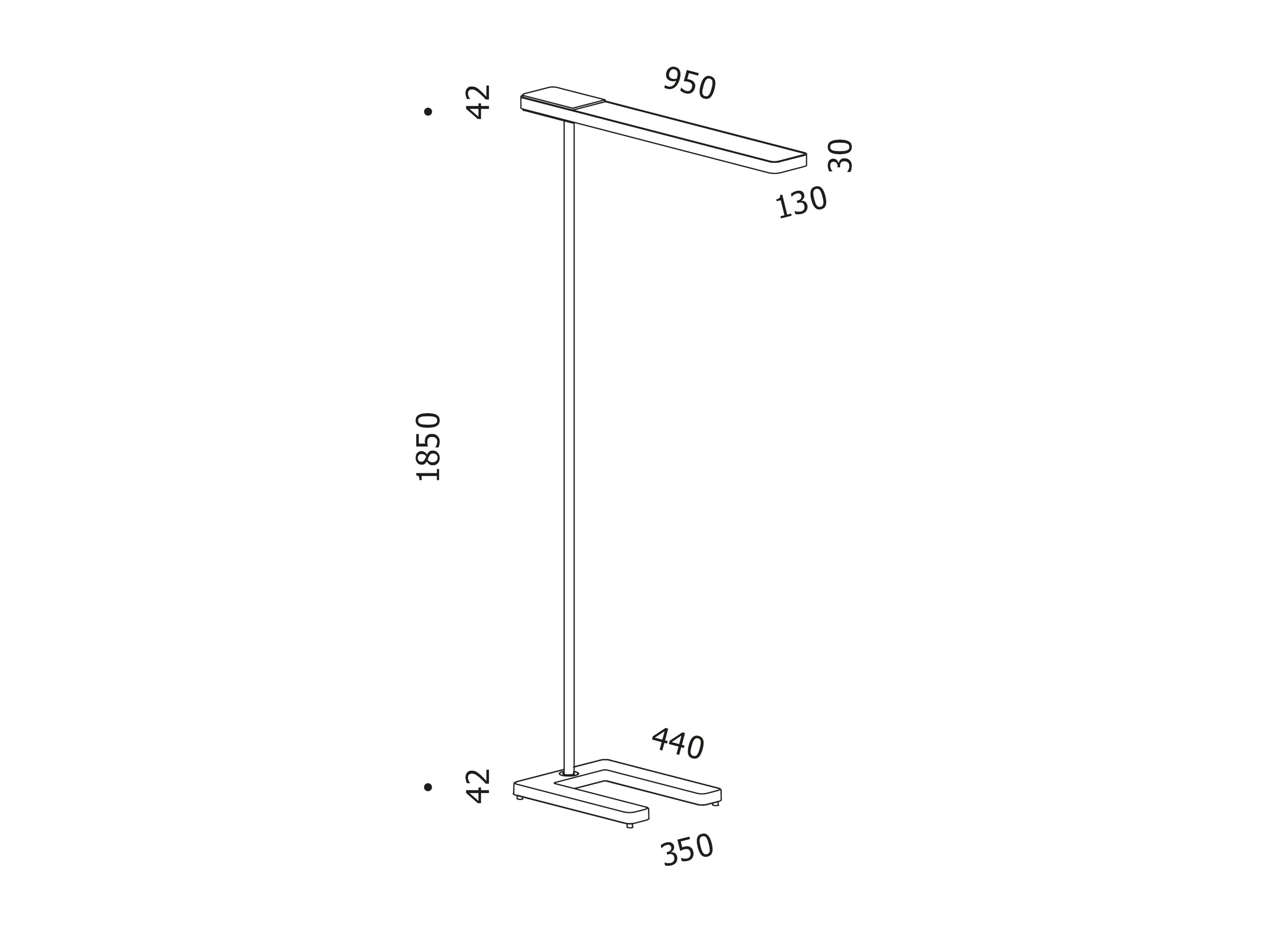 Алюминиевый светодиодный торшер serien.lighting SLICE2 ARCH-00084037 - Вид №11