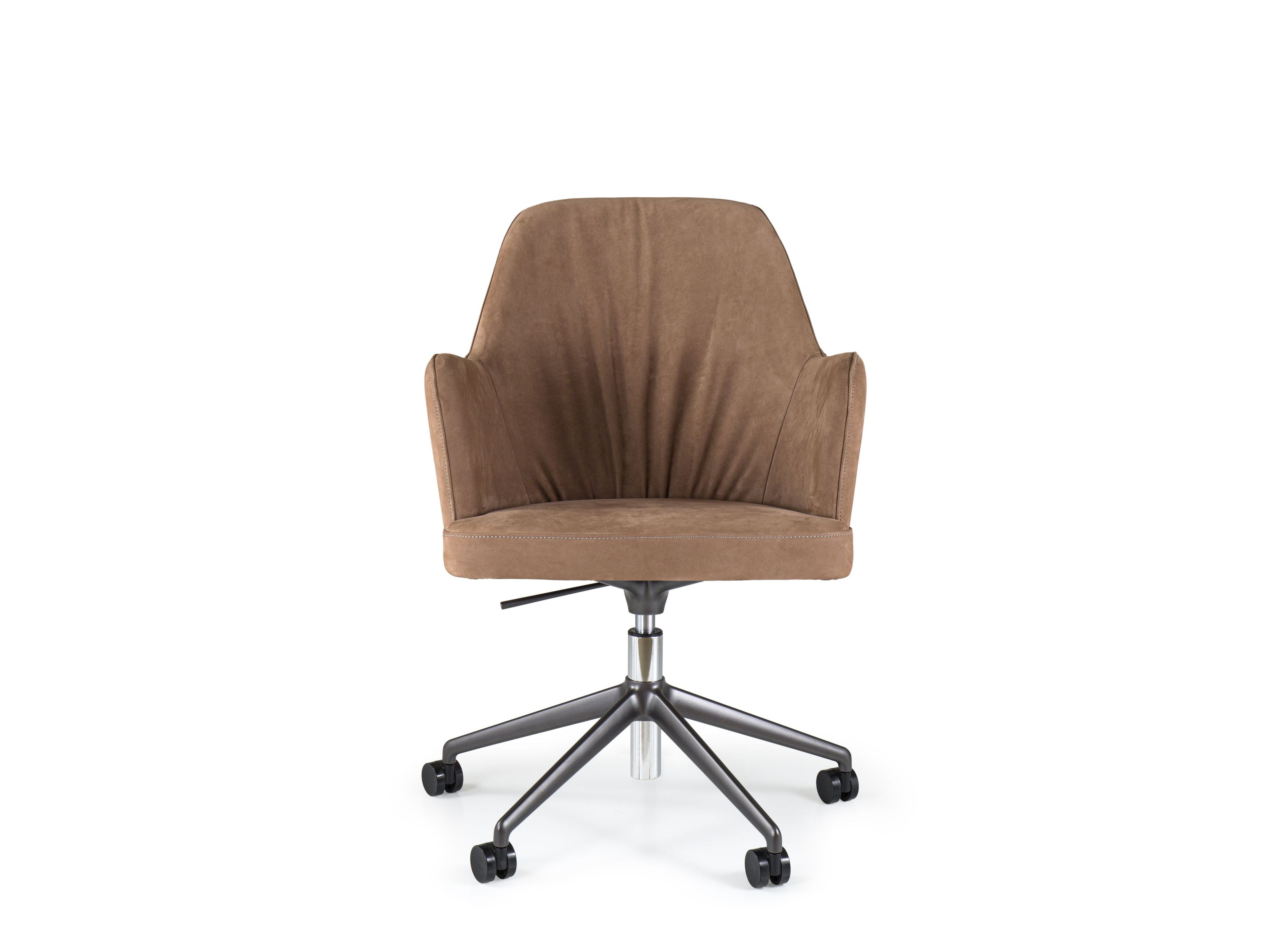 5-спицевое кожаное вращающееся офисное кресло с колесами Borzalino ARCH-00151405 - Вид №4