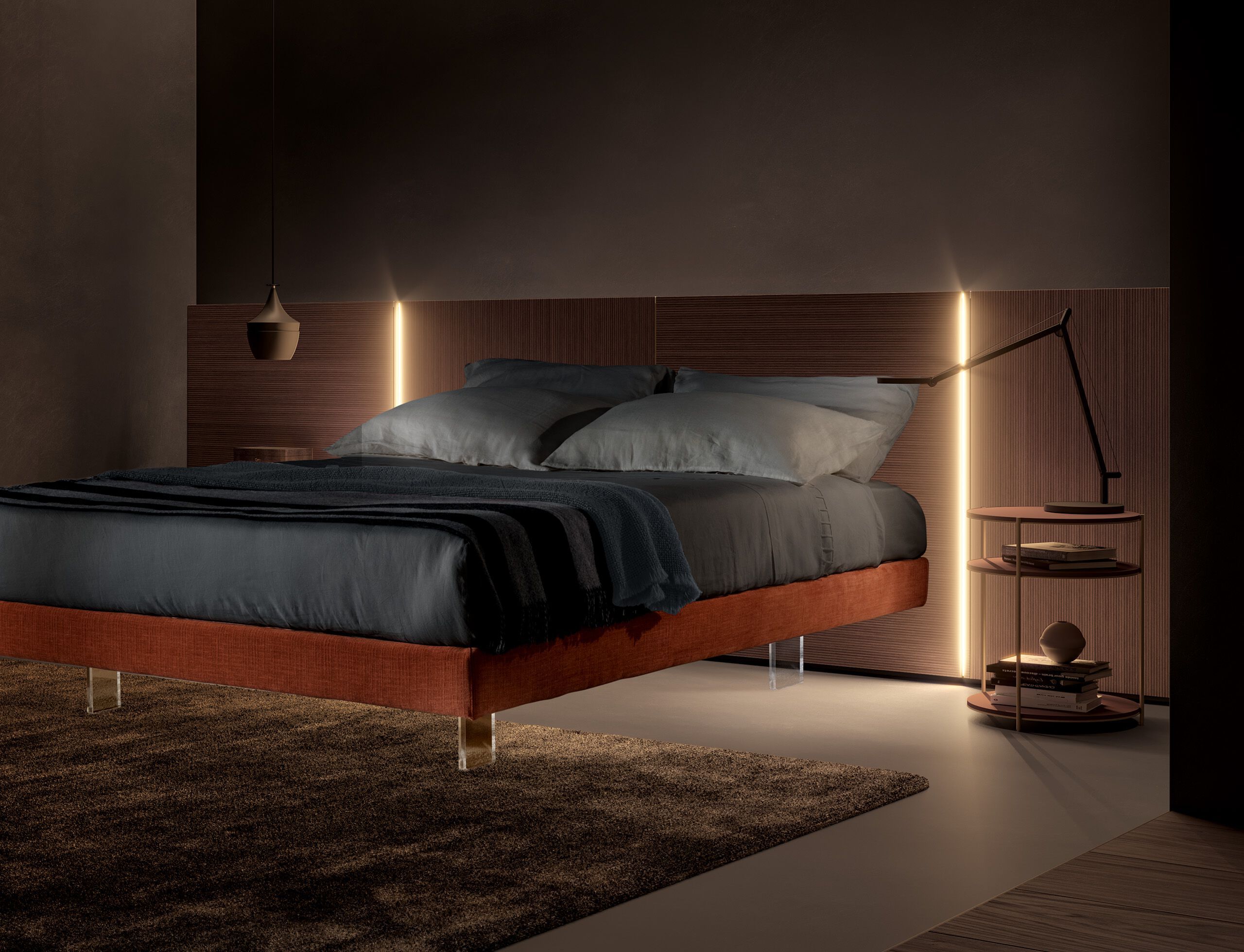 Двуспальная кровать со встроенным освещением Adok CARRÈ ARCH-00040539 - Вид №1