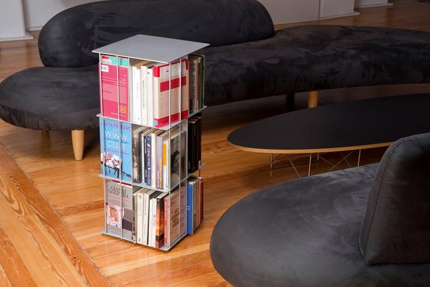 KRIPTONITE Отдельно стоящий вращающийся книжный шкаф из алюминия sun-id-1389768 - Вид №11