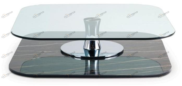 Roche Bobois Квадратный стеклянный журнальный столик sun-id-1415304