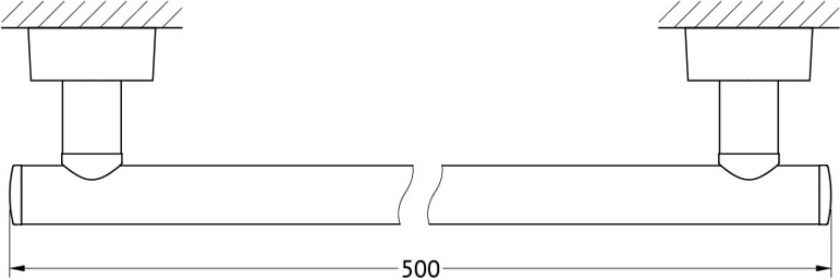 NOS 031 Штанга для полотенца 50 cm FBS Nostalgy - Вид №1