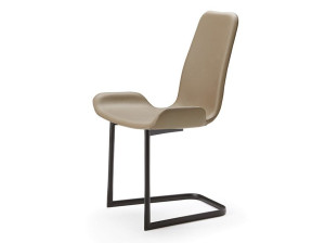 Кожаный консольный стул