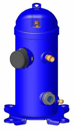 Danfoss MLZ — герметичные спиральные компрессоры MLZ048T2LQ9A Компрессор спиральный 121L8806  - Вид №6