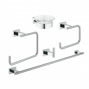 Набор аксессуаров GROHE Essentials Cube (5 предметов), хром (40758001)