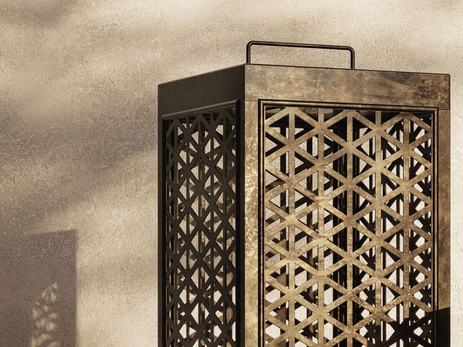 Напольная лампа из латуни Il Fanale Grid ARCH-00001472 - Вид №2