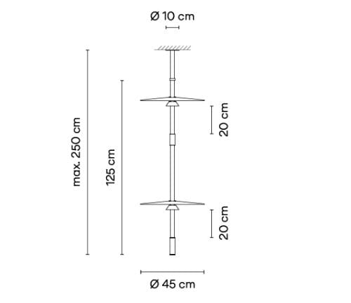 Алюминиевый и поликарбонатный светодиодный подвесной светильник Vibia ARCH-00138474 - Вид №11