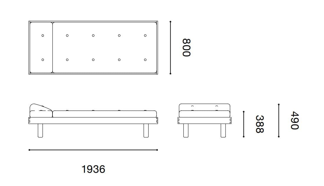 Мягкая спальная кровать Established&Sons Crate Series ARCH-00018454 - Вид №3
