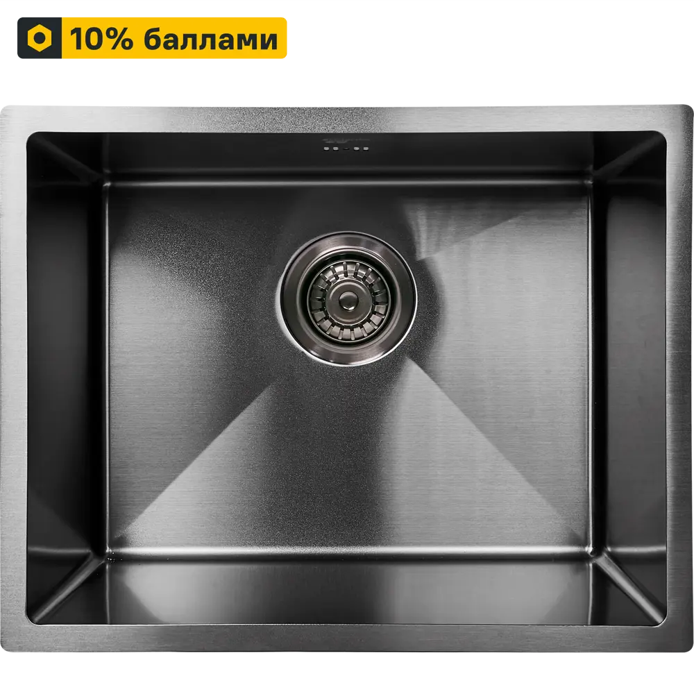 Врезная кухонная мойка DELINIA М10B черная 50×40 см 89337710 M10B STLM-0874545