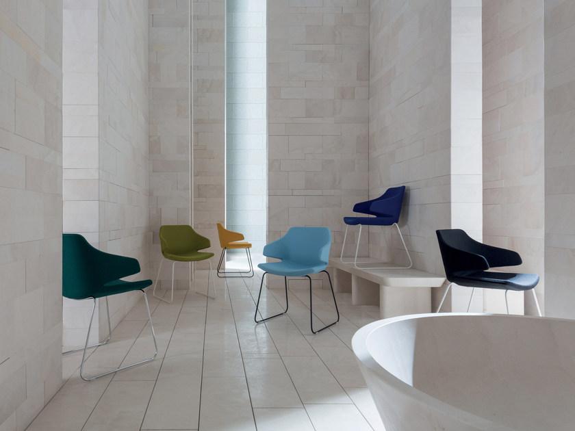 Luxy Тканевый стул на санках с подлокотниками Meraviglia sun-id-1405930 - Вид №1