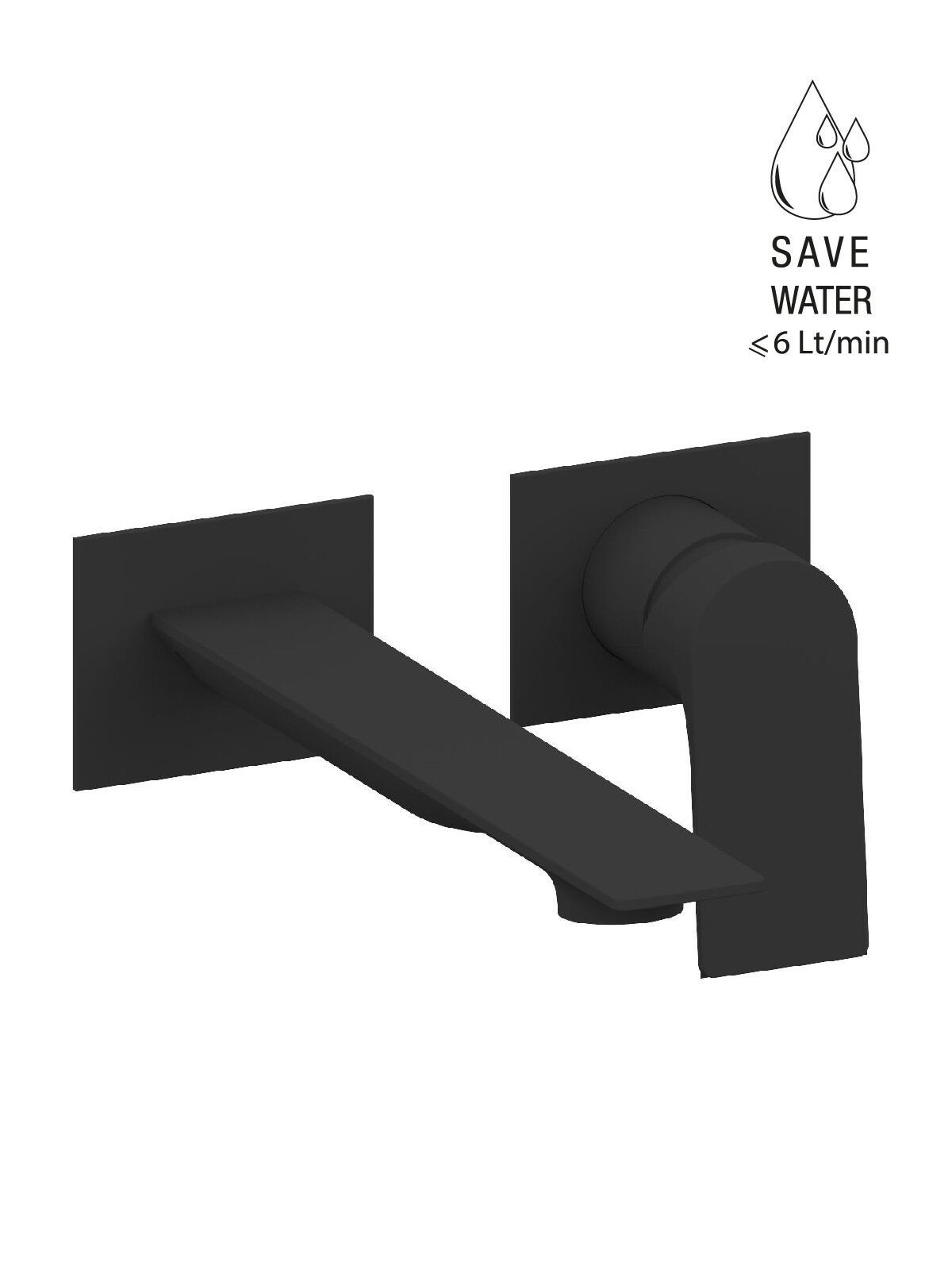 Настенный смеситель для раковины с ограничителем расхода Rubinetterie Frattini Нарцисс ARCH-00103865 - Вид №12