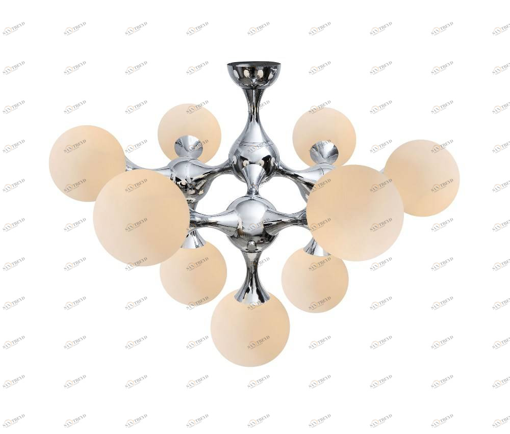 Потолочная люстра Crystal Lux Bolla PL9 CRYSTAL LUX ДИЗАЙНЕРСКИЕ, BOLLA, ШАР 058691 Белый 