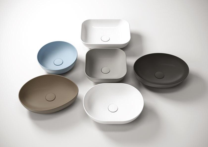 Tre42qu38001 / tre42qu42101 Накладная раковина на столешницу  овальная Olympia Ceramica LAVABI D'ARREDO - Вид №4