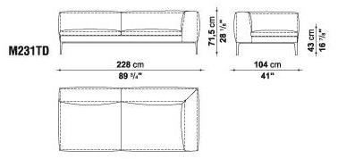 B&B Italia Секционный угловой диван в коже Michel sun-id-1423075 - Вид №27
